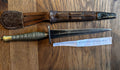 Fairburn Sykes Commando Dagger - WW2 Issue ribbed and beaded 9 rings, rare with issue stamp broad arrow over 4.