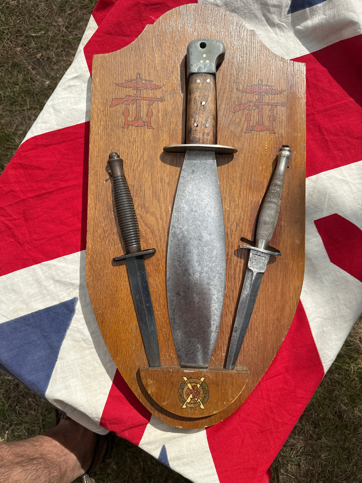 First Pattern Wilkinsons Fairbairn Sykes Commando Dagger - stunningly mounted with Smatchet and Third Pattern FS dagger