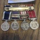 Miniature medal group Sgt JA Beazley Royal Marines Commando Medals